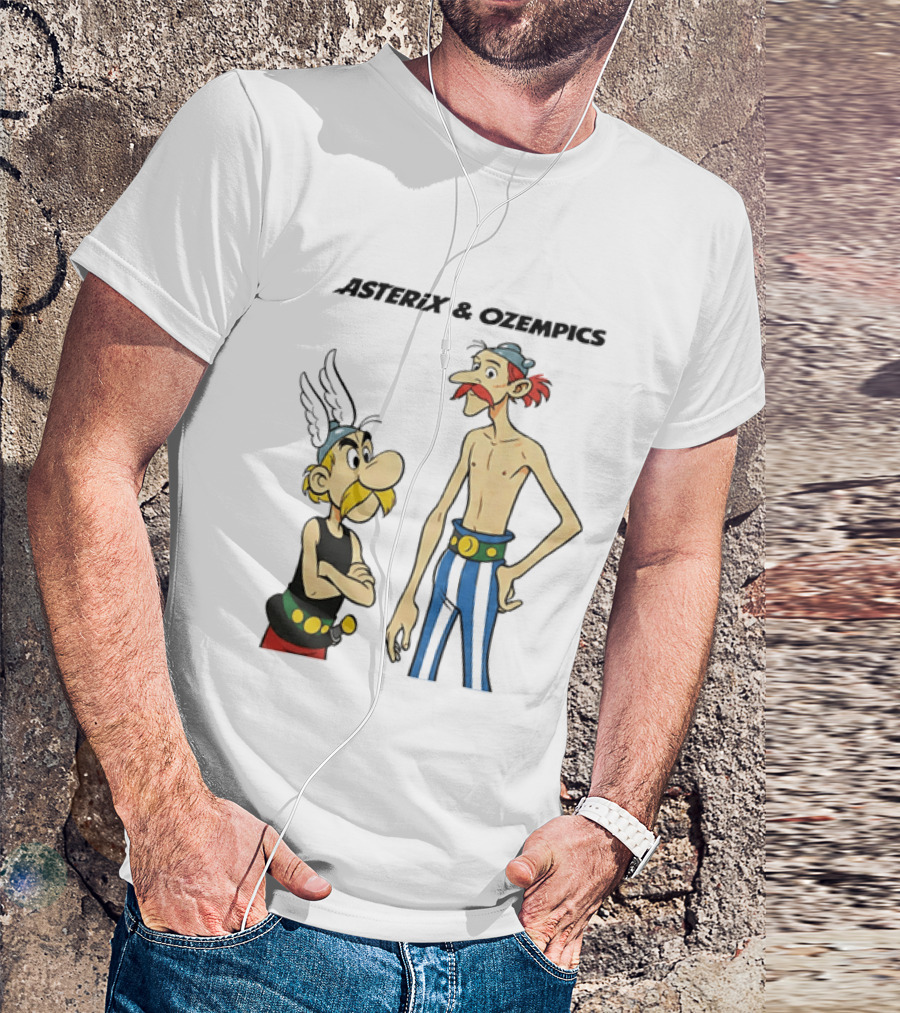 Asterix And Ozempics Thin Obelix Comic T-Shirt