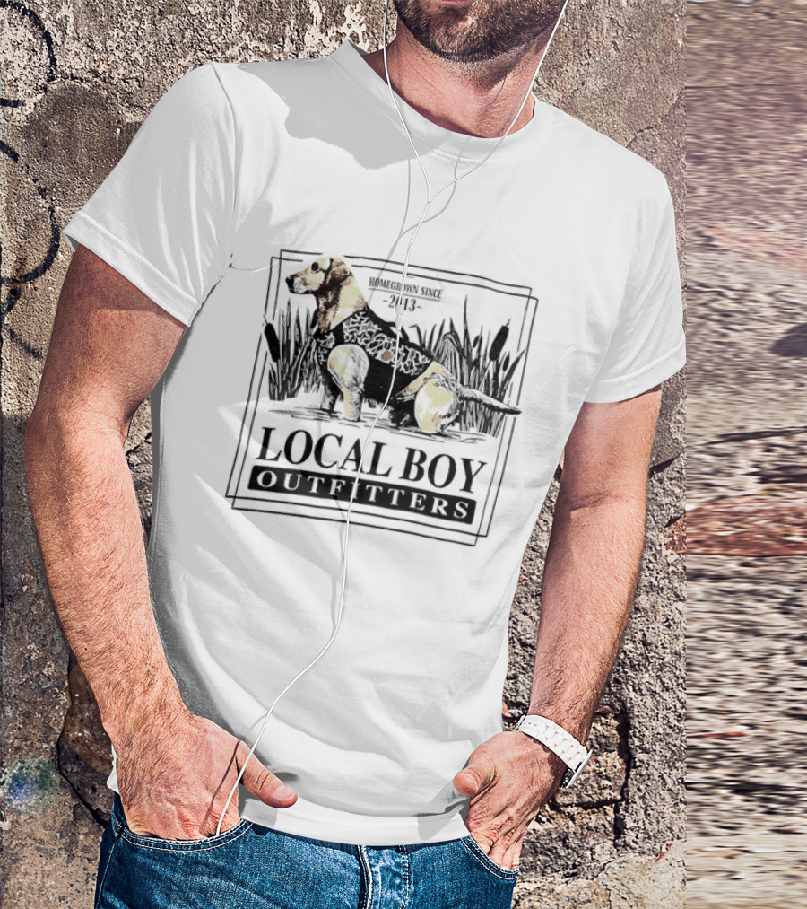 Homegrown Since 2013 Local Boy Outfitters Hunting Retriever T-Shirt