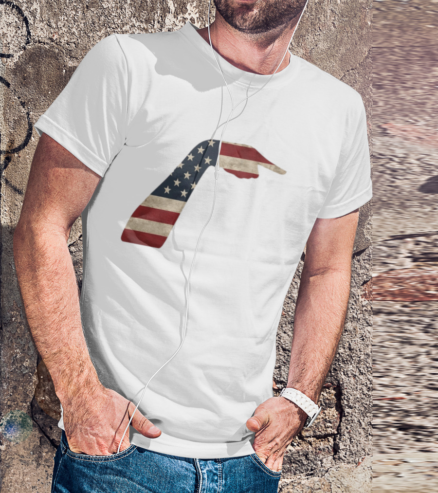 Sophie Cunningham American Flag Pointing Hand Patriotic USA Indiana Fever 2026 T-Shirt