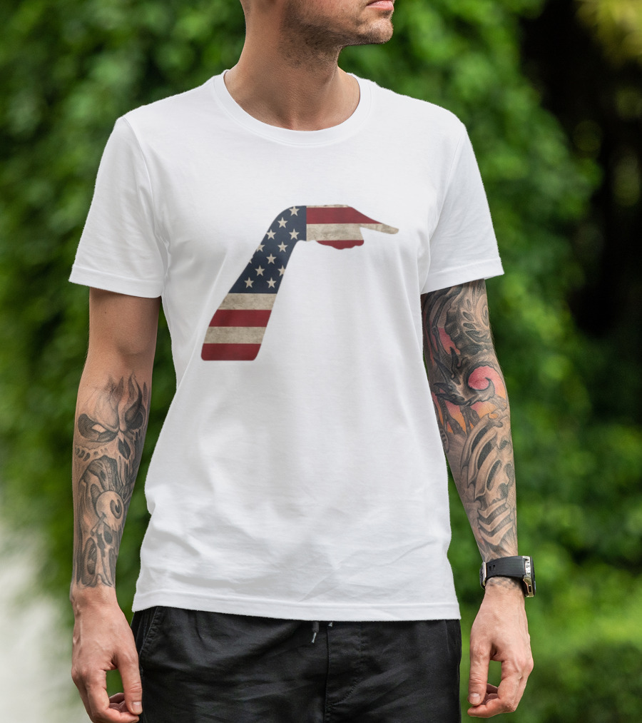 Sophie Cunningham American Flag Pointing Hand Patriotic USA Indiana Fever 2026 T-Shirt
