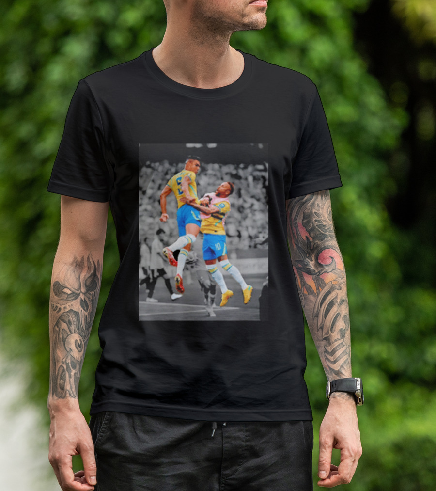 Casemiro Neymar Brazil Soccer Celebration World Cup 26WC T-Shirt