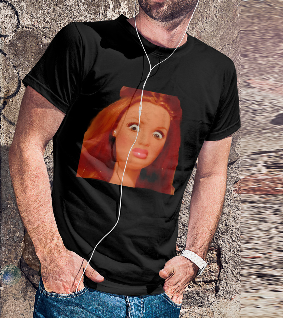 Disgusted Doll Meme Funny Barbie Expression T-Shirt