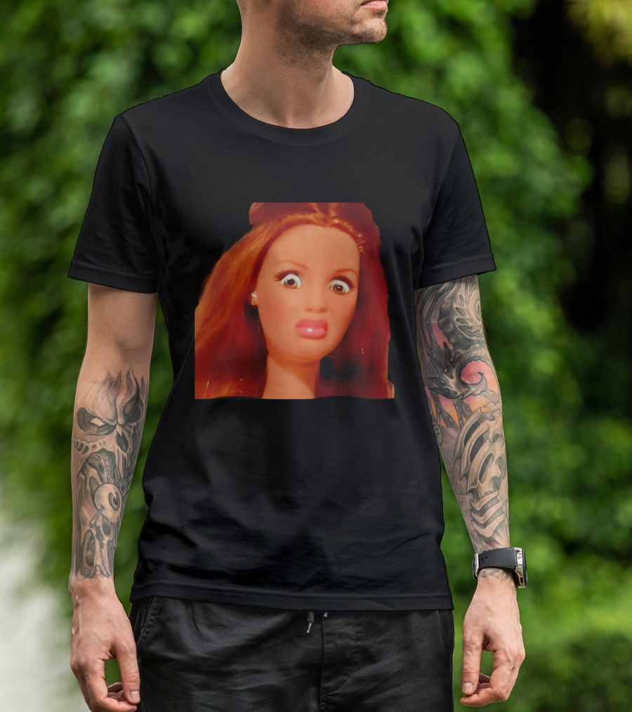 Disgusted Doll Meme Funny Barbie Expression T-Shirt