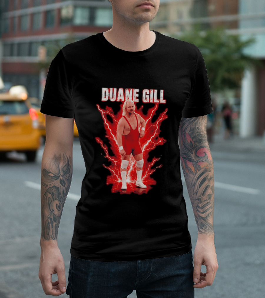 Duane Gill Professional Wrestling Wrestler Red Lightning Outfit T-Shirt