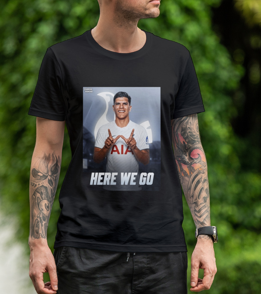 Fabrizio Romano Mateus Fernande Tottenham Here We Go T-Shirt