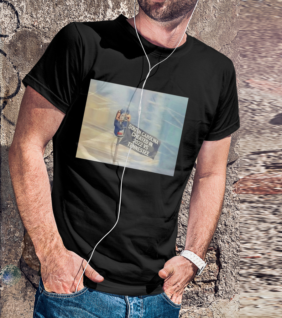 Empire State Building South Carolina Cheated 2022 Tennessee Flag T-Shirt
