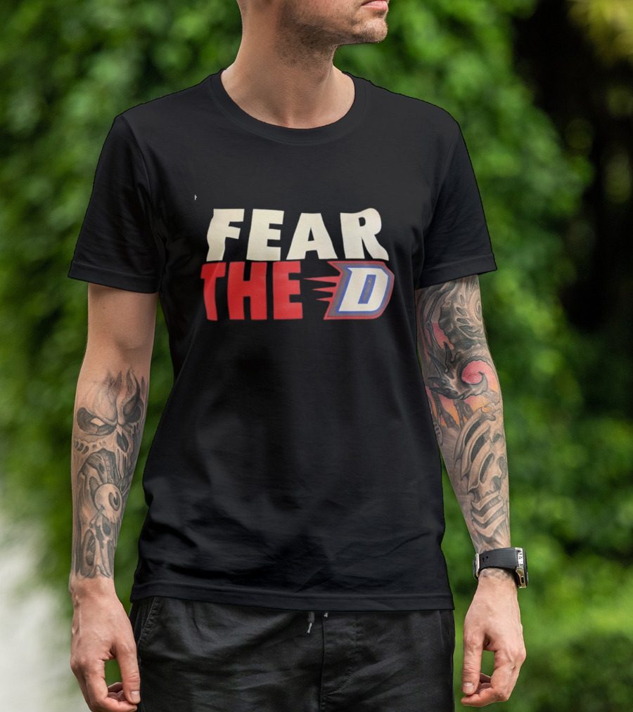 Fear The D DePaul Blue Demons Basketball Team Spirit T-Shirt