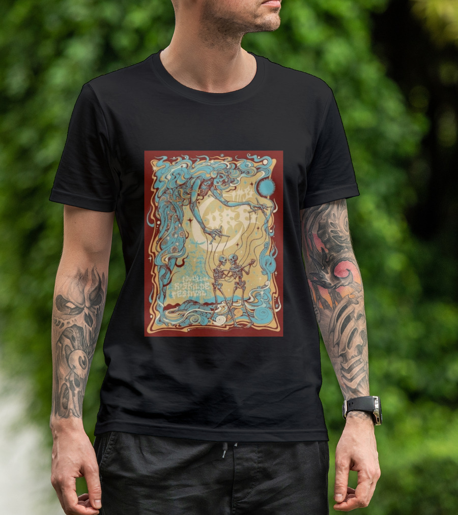 July Roskilde Festival 2026 Skeleton Puppet T-Shirt