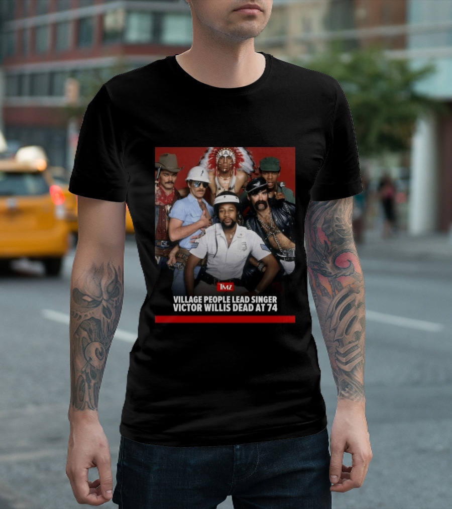 TMZ Village People Lead Singer Victor Willis Dead At 74 T-Shirt