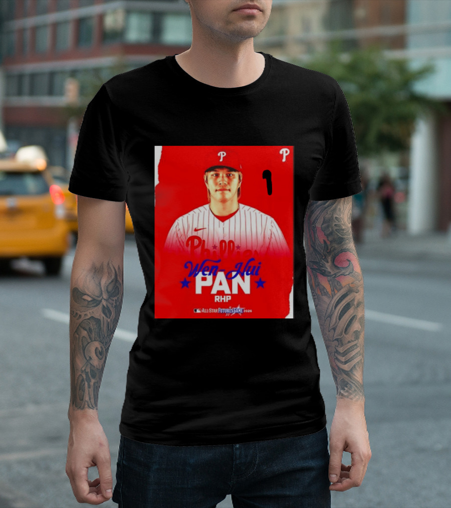 Wen Hui Pan Philadelphia Phillies RHP 2026 MLB All Star Futures Game T-Shirt