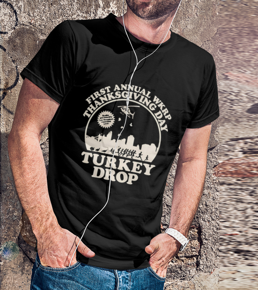 WKRP In Cincinnati First Annual Thanksgiving Day Turkey Drop T-Shirt