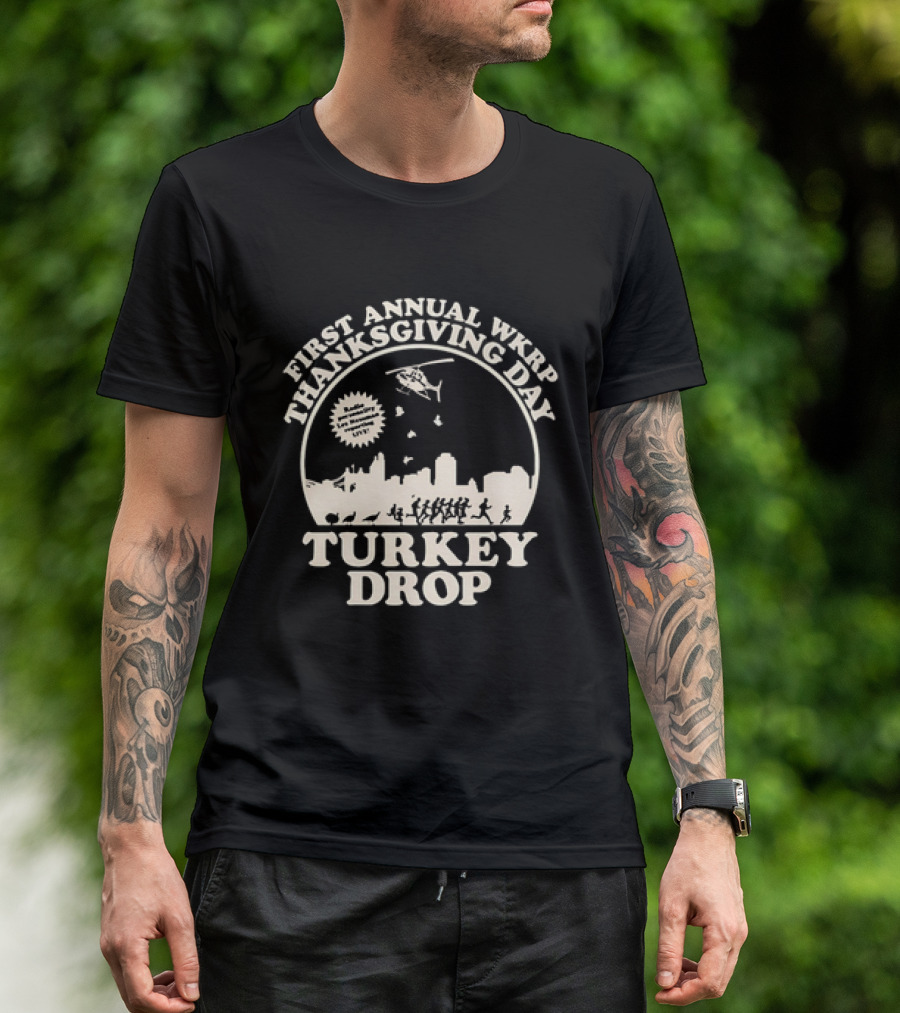WKRP In Cincinnati First Annual Thanksgiving Day Turkey Drop T-Shirt