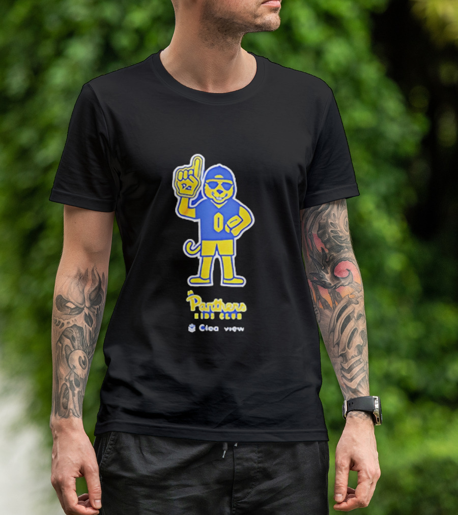 Pittsburgh Panthers Jr Panthers Club Clearview Mascot Football Fan T-Shirt
