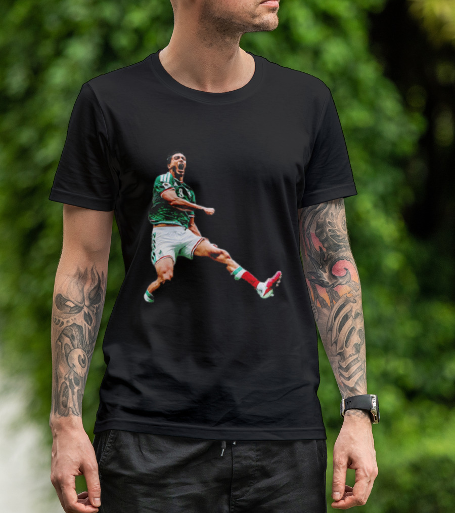 Raúl Jiménez Celebrating Mexico National Soccer Team Victory T-Shirt