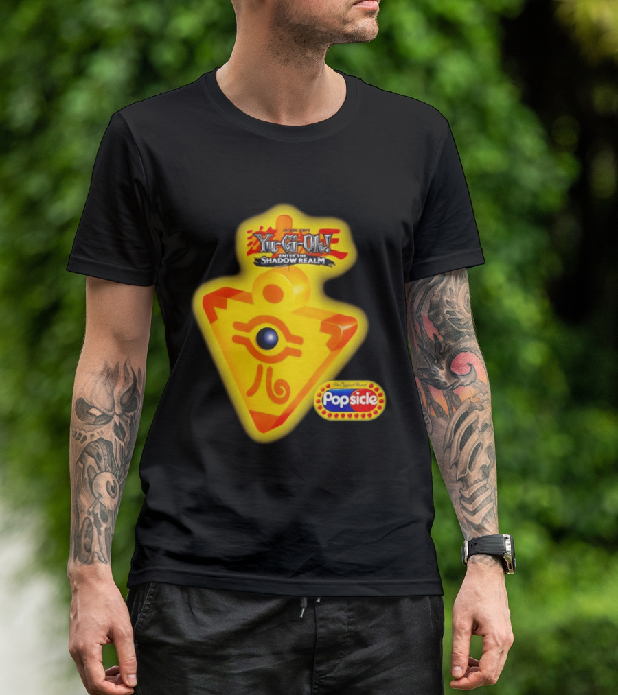 Shonen Jump Yu Gi Oh Enter The Shadow Realm Millennium Puzzle Popsicle T-Shirt