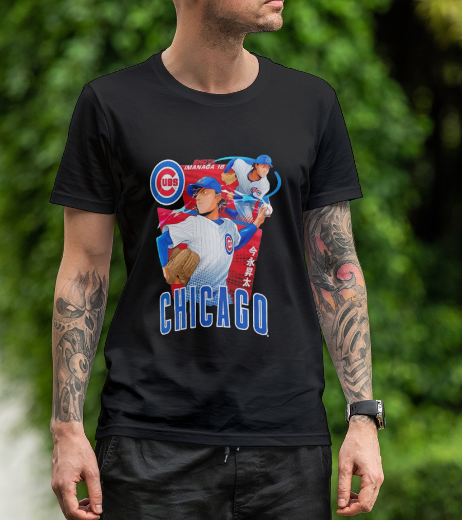 Chicago Cubs Shota Imanaga Anime Baseball Player T-Shirt