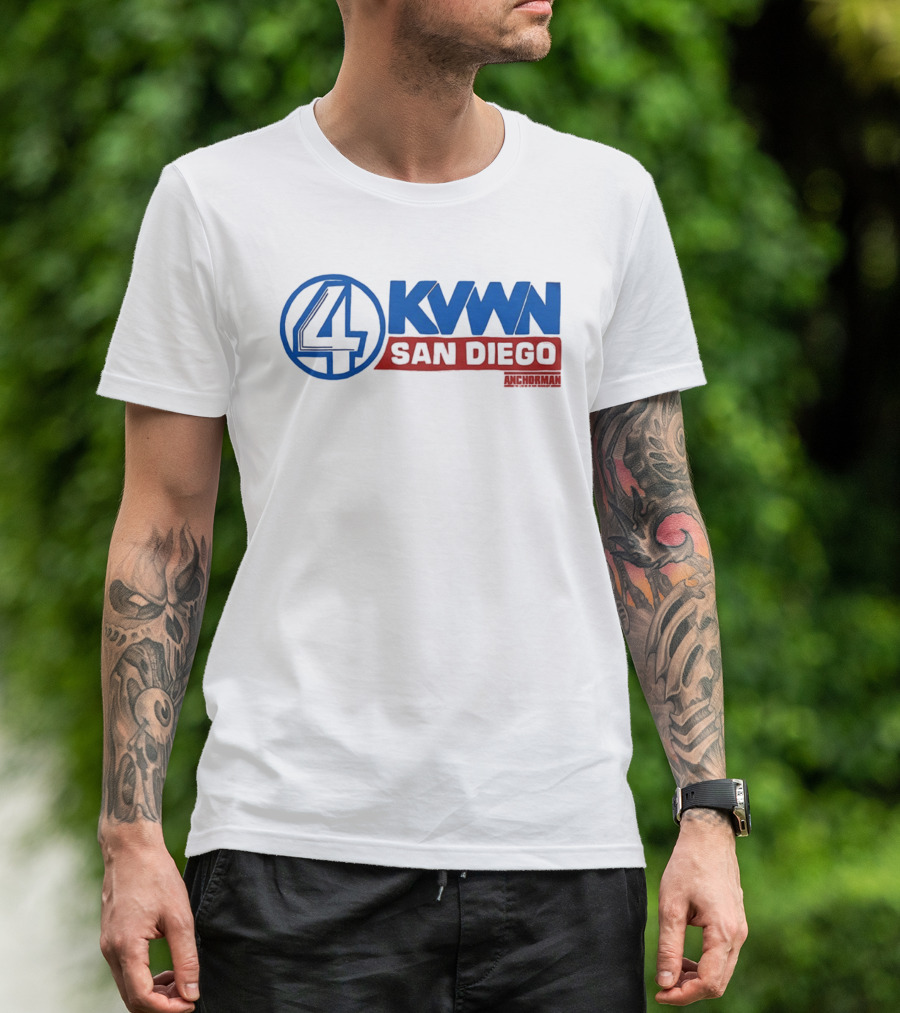 Anchorman KVWN 4 San Diego News Channel T-Shirt