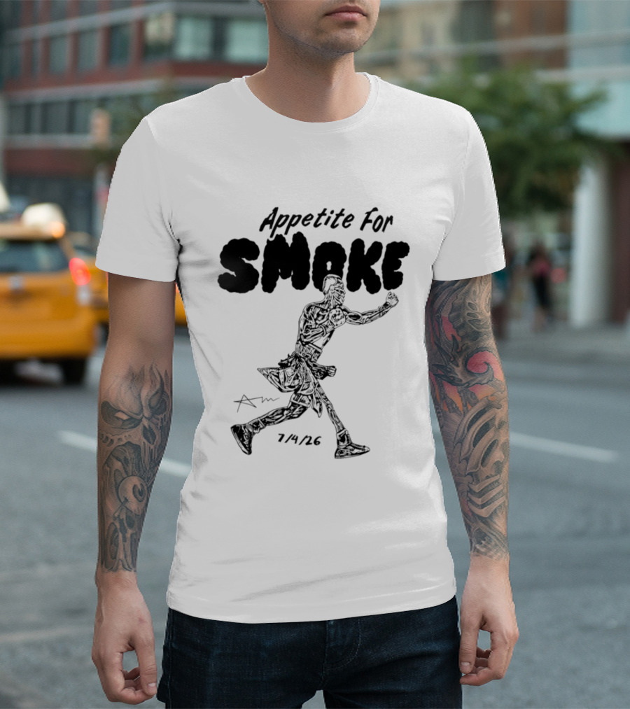 Appetite For Smoke Running Silhouette 7 26 T-Shirt