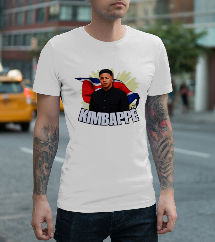 Kimbappé North Korea Leader Red Flag Fusion T-Shirt