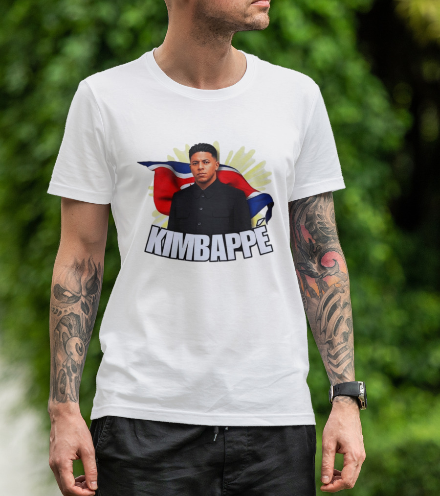 Kimbappé North Korea Leader Red Flag Fusion T-Shirt