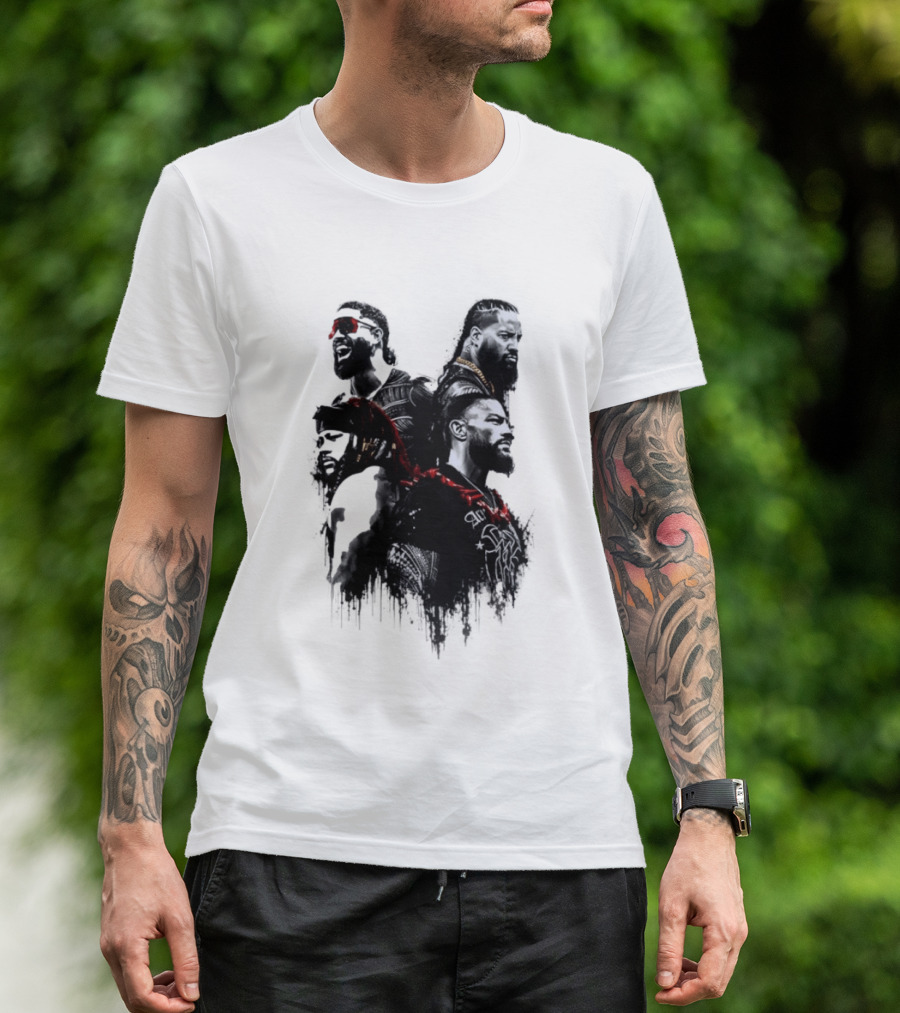 Bloodline Legacy Tribal Chief Wrestling Icons Collection T-Shirt
