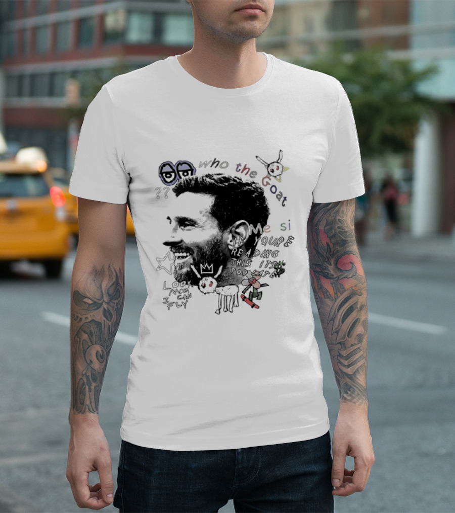 Who The Goat Lionel Messi Inter Miami Look Mom I Can Fly T-Shirt