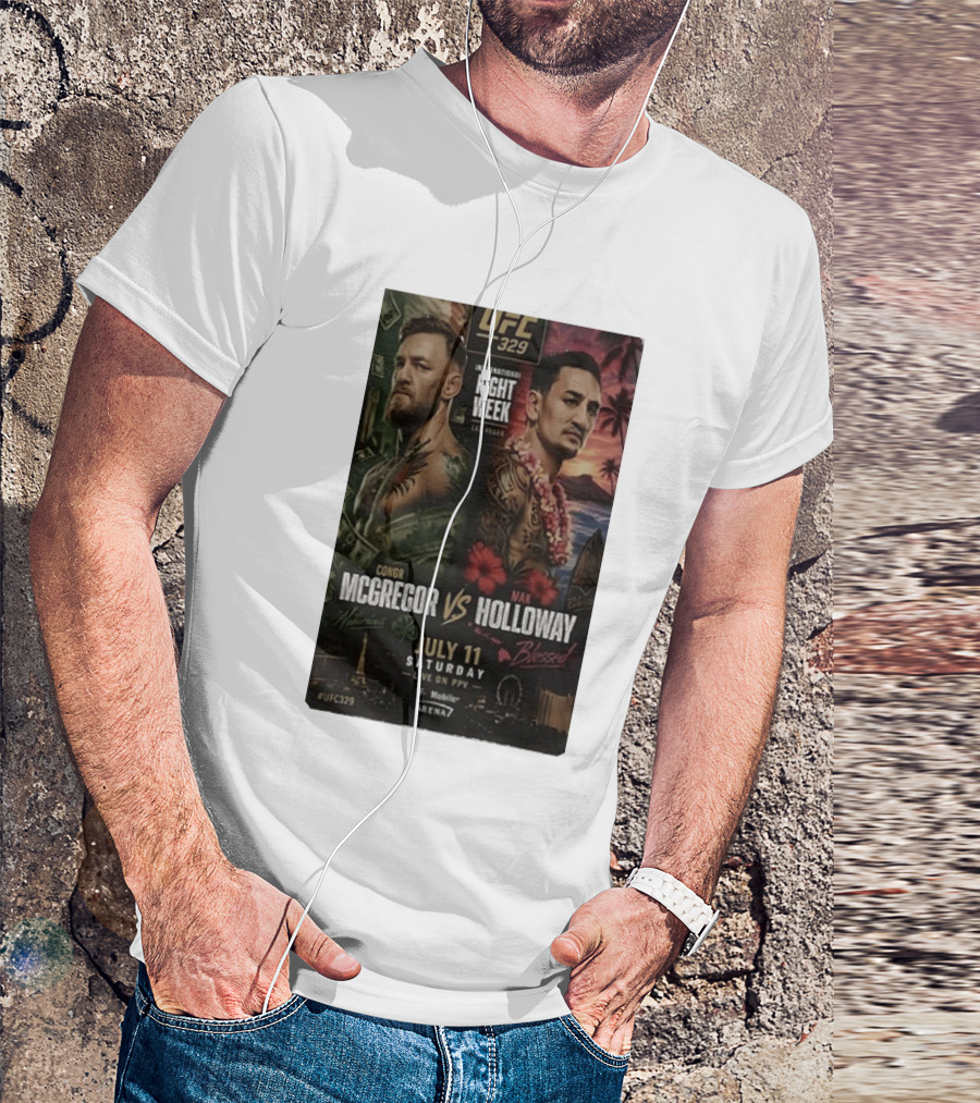 UFC 329 International Fight Week Conor McGregor Vs Max Holloway July 11 Las Vegas Live On PPV Arena 7 T-Shirt