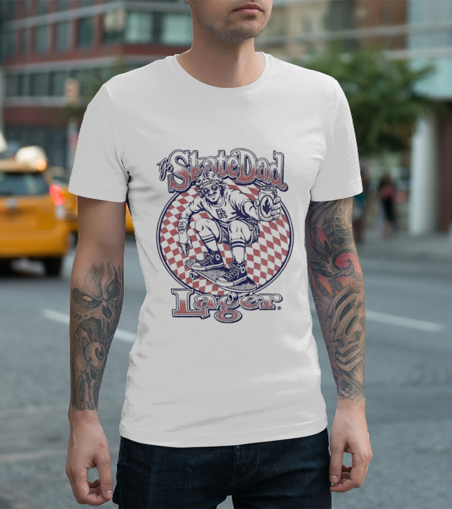 SkateDad Lager Ur Mom Sucks Pi L Uis Skateboarder T-Shirt