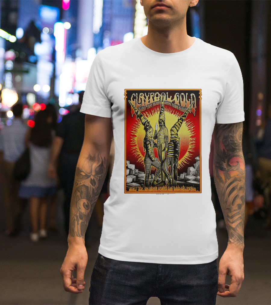 Primus Claypool Gold Tour 2026 Gallagher Square San Diego July 1 Psychedelic T-Shirt