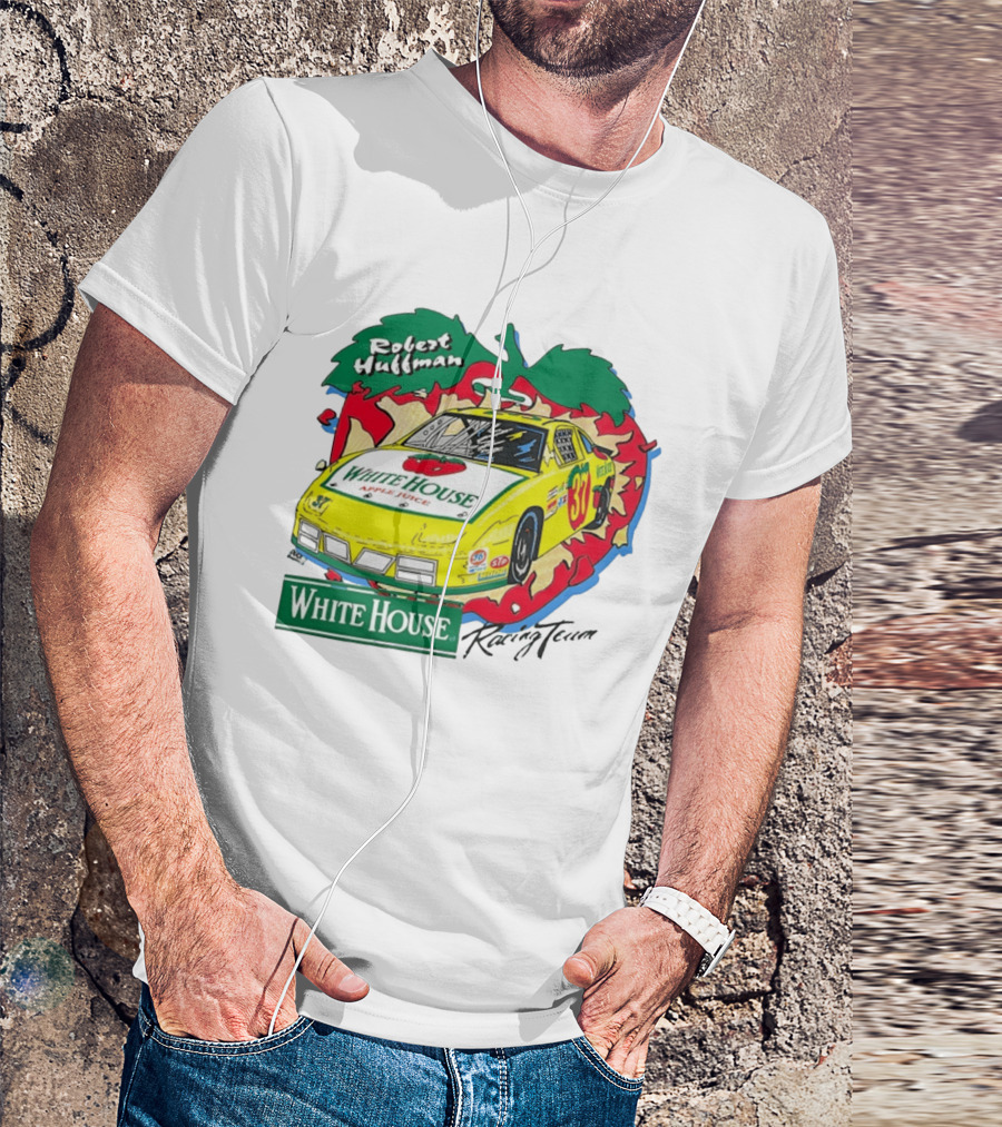 Robert Huffman White House Apple Juice Racing Team Car 37 NASCAR T-Shirt