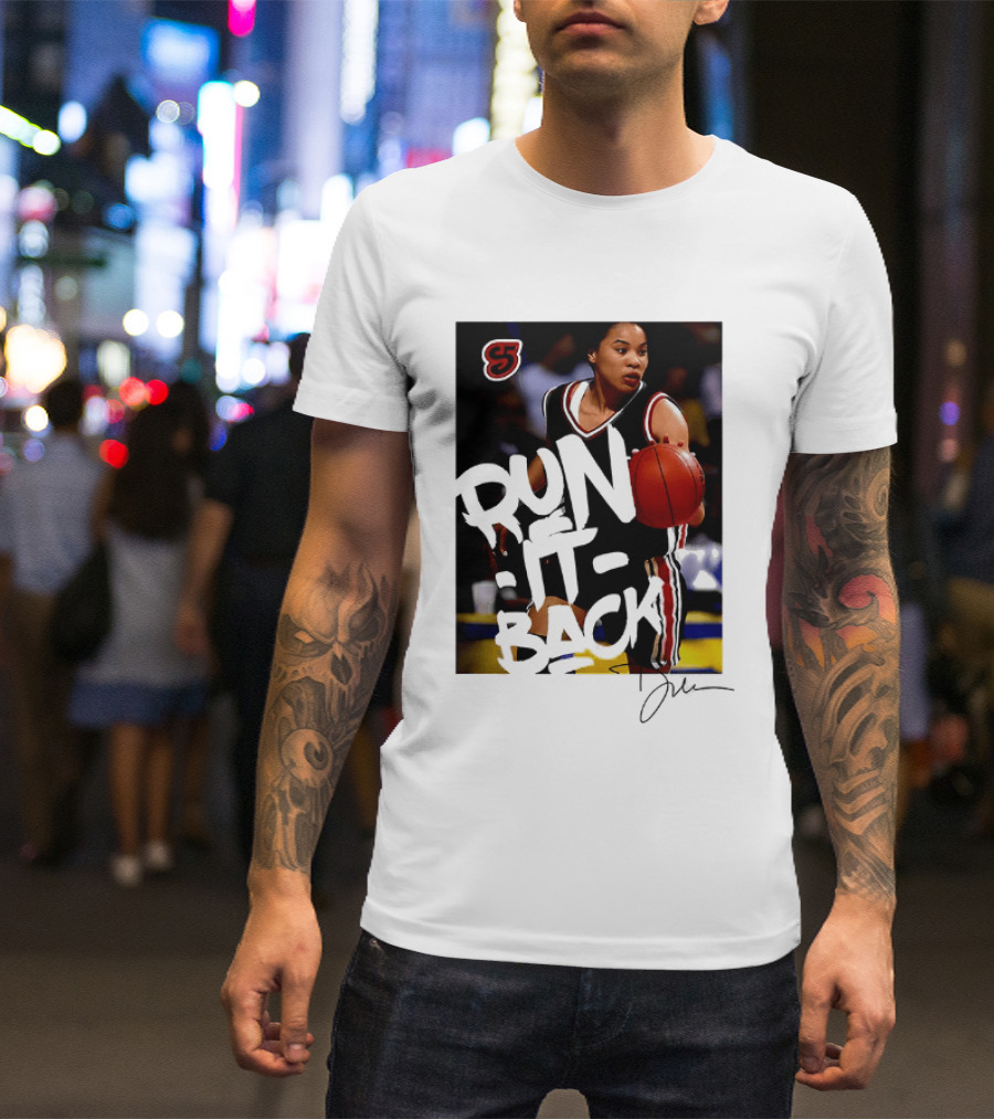 Run It Back Nykesha Sales Connecticut Huskies Basketball Player Action T-Shirt