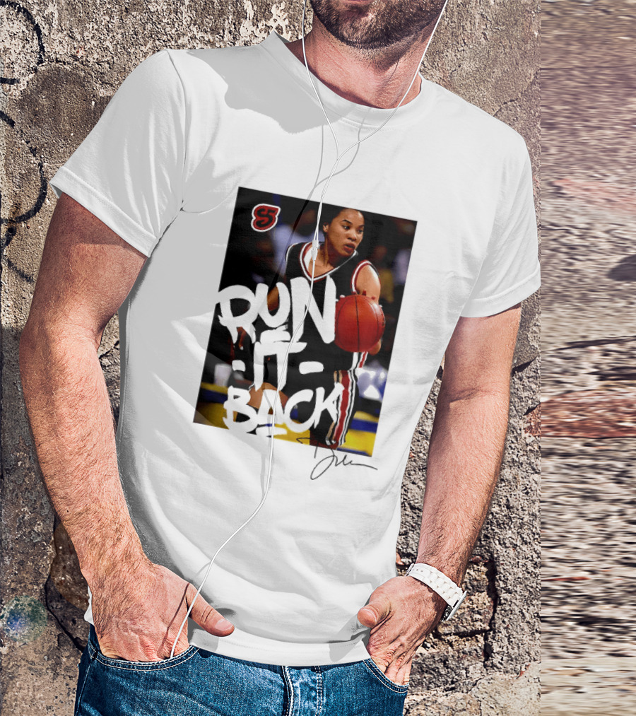 Run It Back Nykesha Sales Connecticut Huskies Basketball Player Action T-Shirt