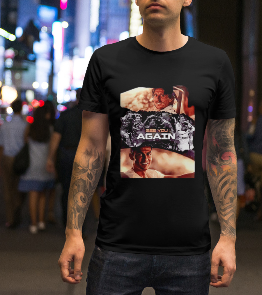 Luka Modric Cristiano Ronaldo Real Madrid See You Again Reunion T-Shirt