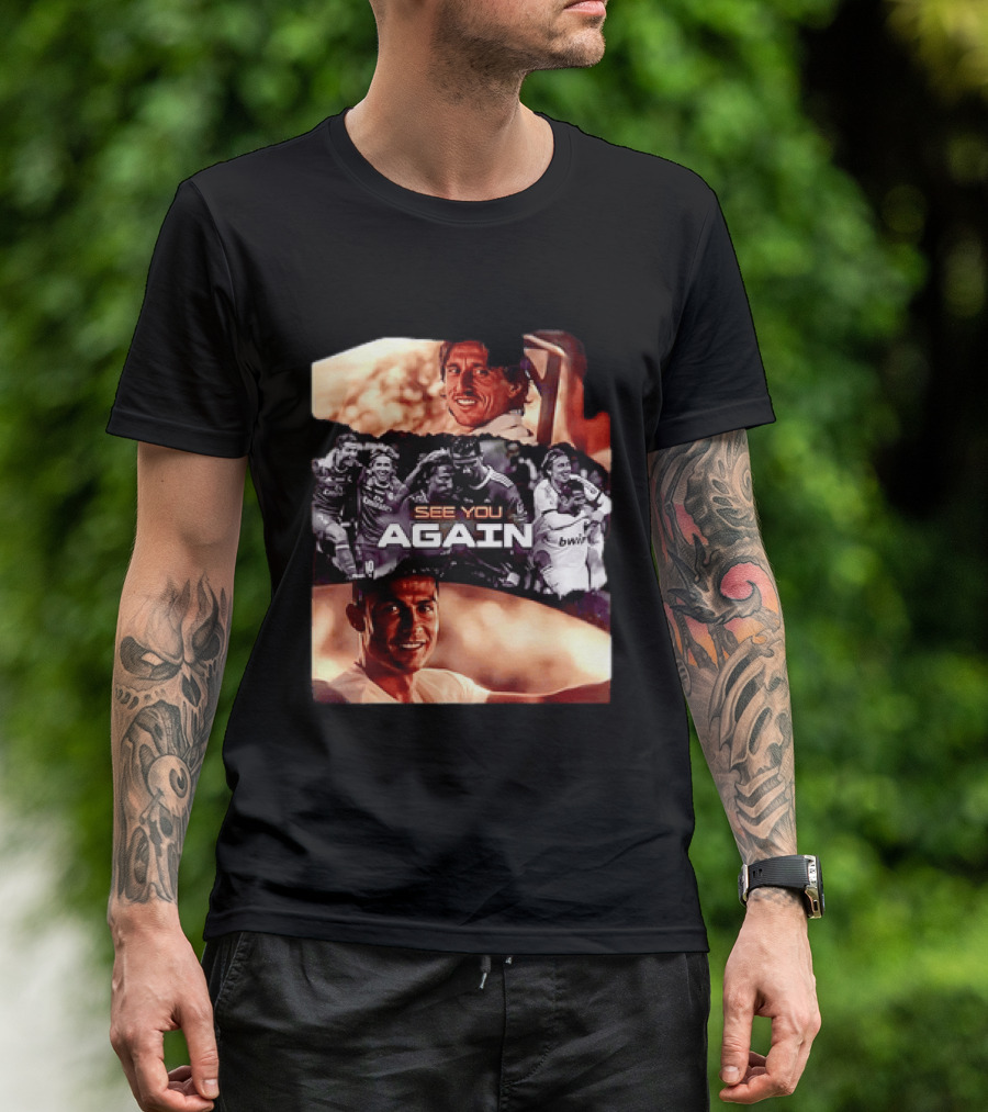 Luka Modric Cristiano Ronaldo Real Madrid See You Again Reunion T-Shirt