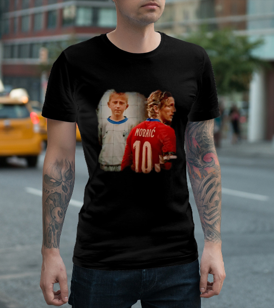 Luka Modrić Croatia National Team The Last Dance Young Modrić 10 T-Shirt