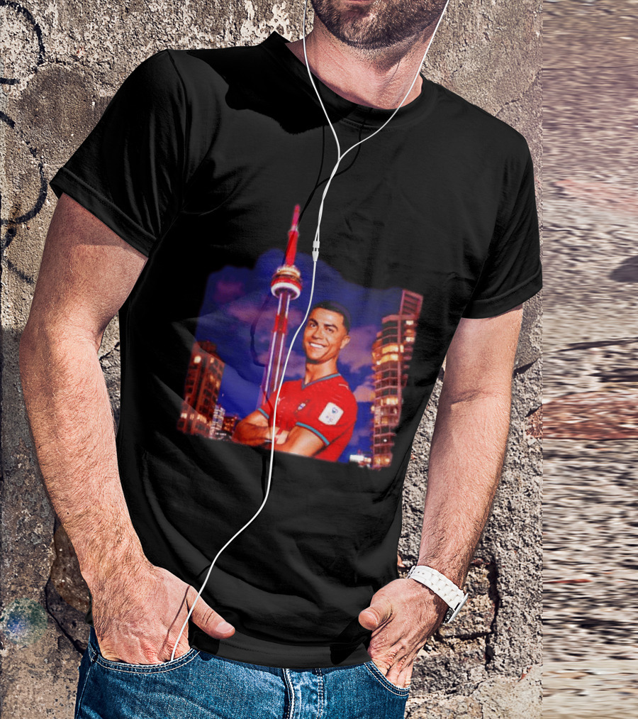 Cristiano Ronaldo Portugal National Team Iconic Victory Celebration T-Shirt