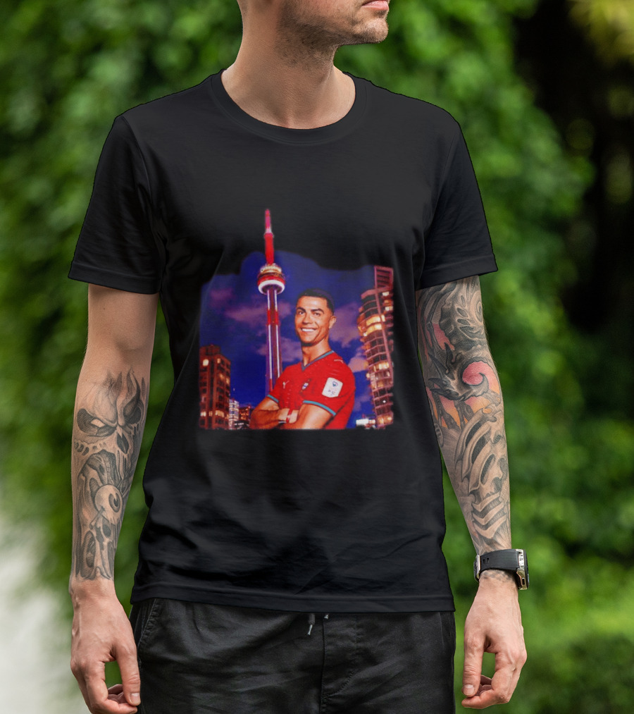 Cristiano Ronaldo Portugal National Team Iconic Victory Celebration T-Shirt