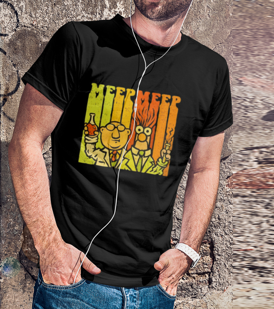 Dr. Bunsen Honeydew And Beaker Meep Meep Retro Chemistry Duo T-Shirt