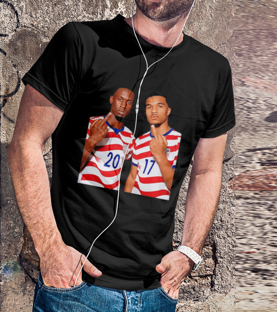 Folarin Balogun Malik Tillman USA National Team Middle Finger T-Shirt