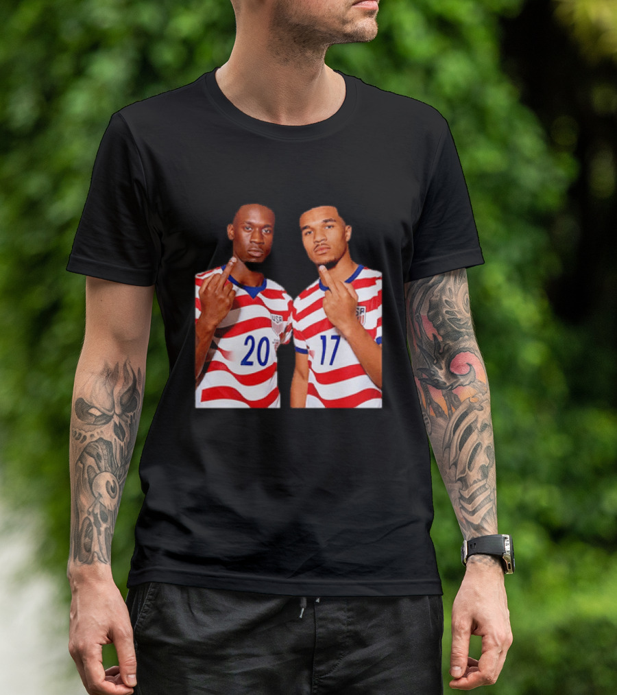 Folarin Balogun Malik Tillman USA National Team Middle Finger T-Shirt