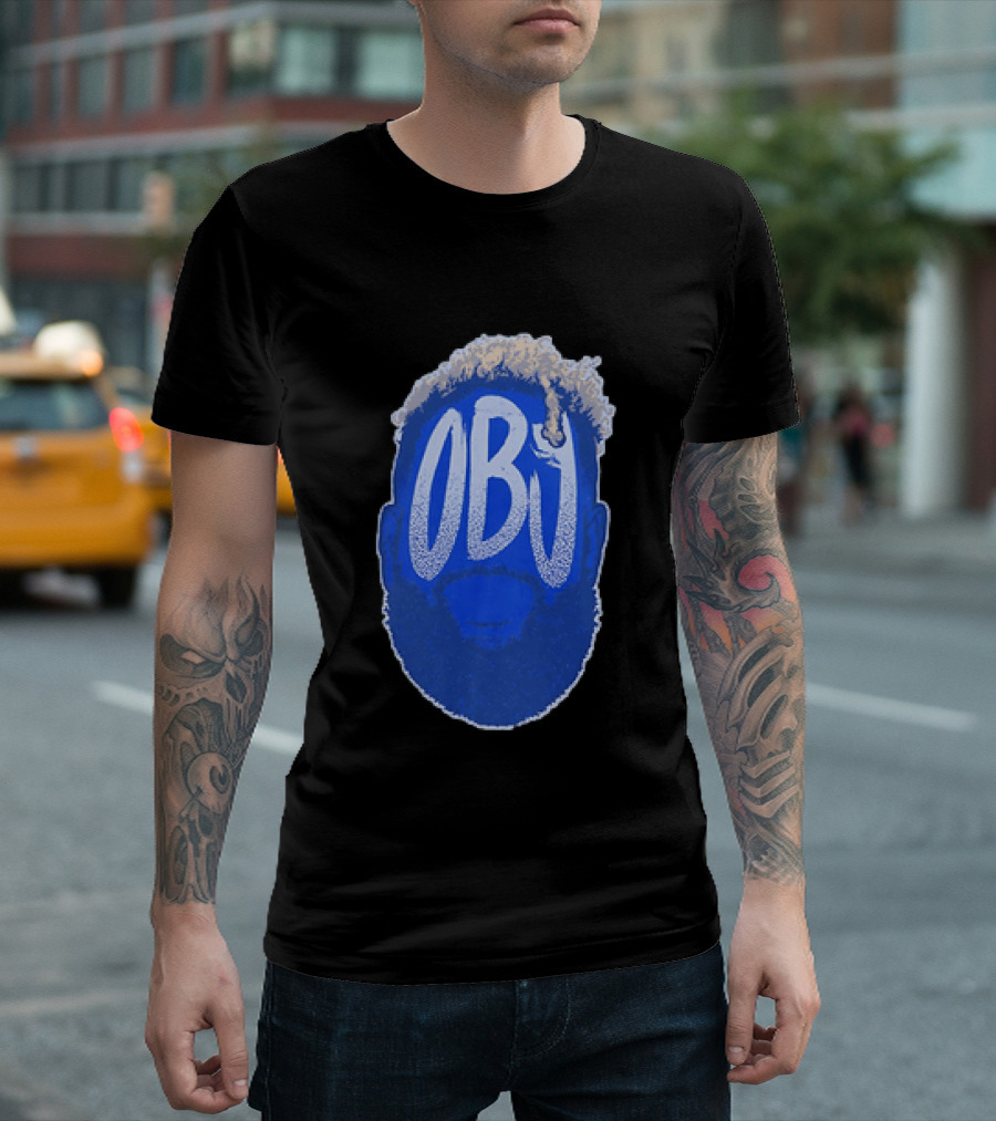 OBJ Odell Beckham Jr Big Head New York Giants T-Shirt