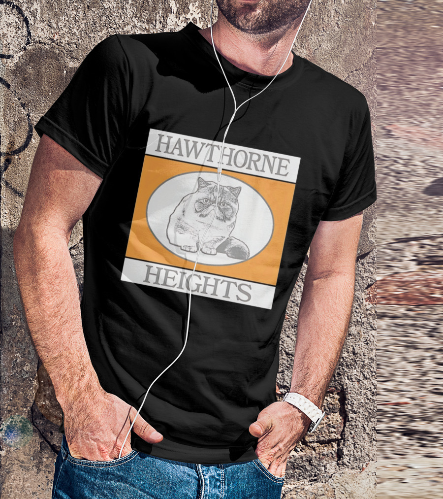 Hawthorne Heights Victorious Kitty Emo Band Feline T-Shirt