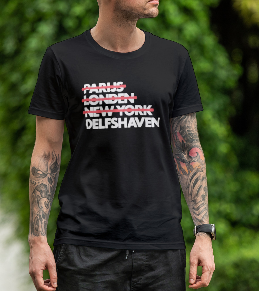 Parijs Londen New York Delfshaven Rotterdam T-Shirt