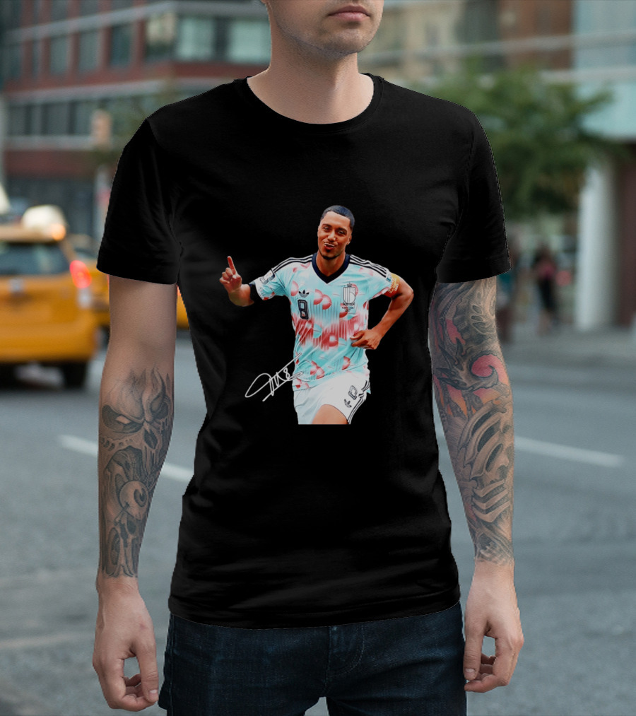 Youri Tielemans Belgium National Football Adidas Number 8 T-Shirt