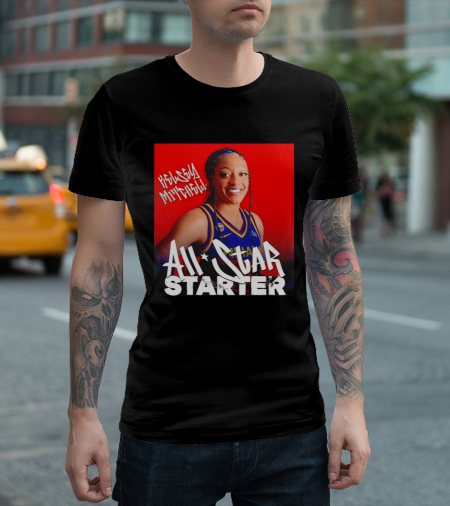 Kelsey Mitchell Indiana Fever All Star Starter Basketball T-Shirt