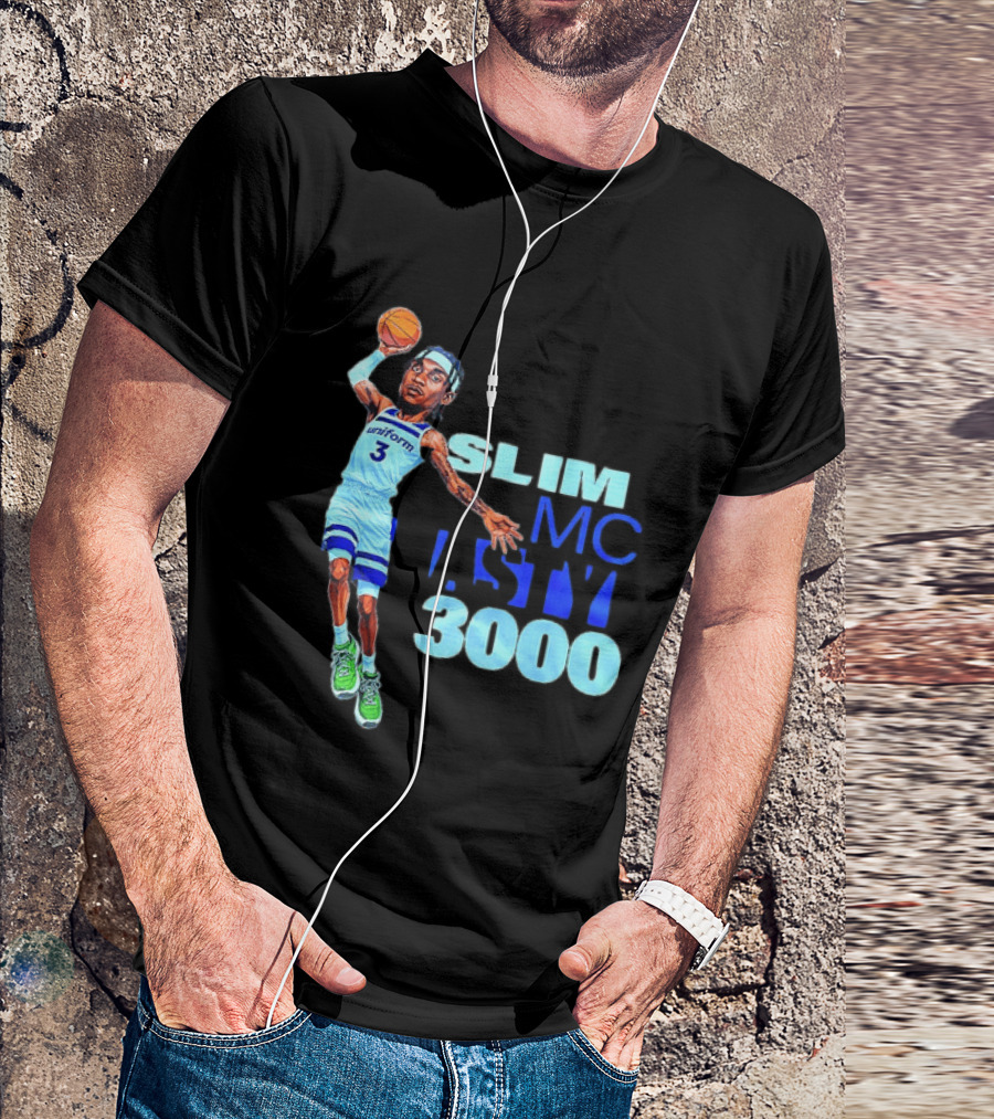 Slim Mc Nasty 3000 Jaden McDaniels Minnesota Timberwolves NBA Uniform 3 T-Shirt