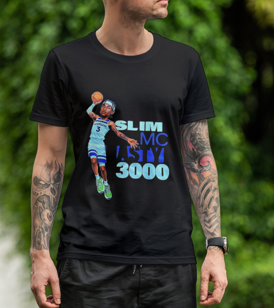 Slim Mc Nasty 3000 Jaden McDaniels Minnesota Timberwolves NBA Uniform 3 T-Shirt