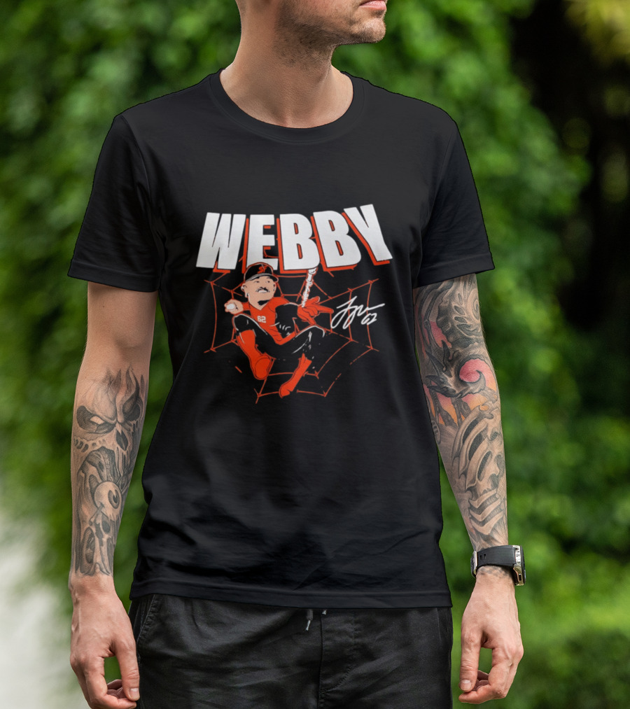 Logan Webb San Francisco Giants MLB Baseball Webby Spider Man 62 T-Shirt