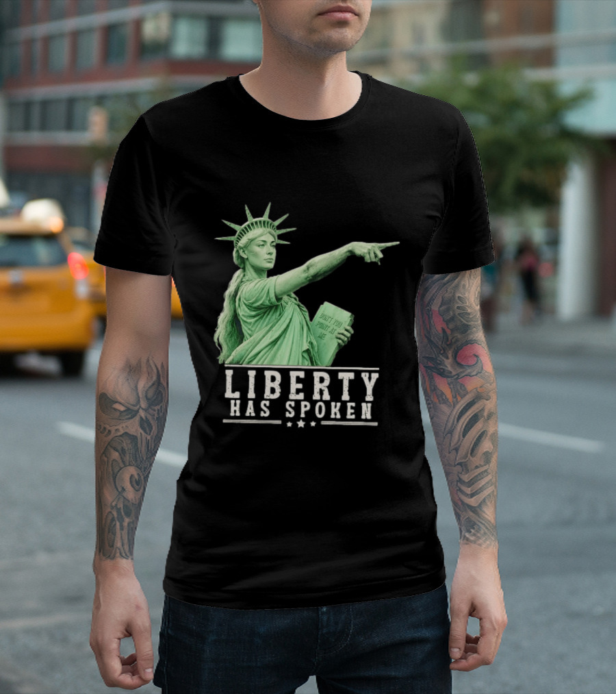 Liberty Has Spoken Statue Of Liberty Sophie Cunningham Pointing Don't You Point At Me T-Shirt