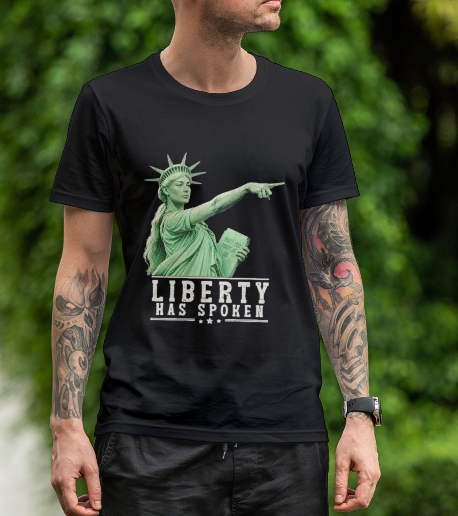 Liberty Has Spoken Statue Of Liberty Sophie Cunningham Pointing Don't You Point At Me T-Shirt